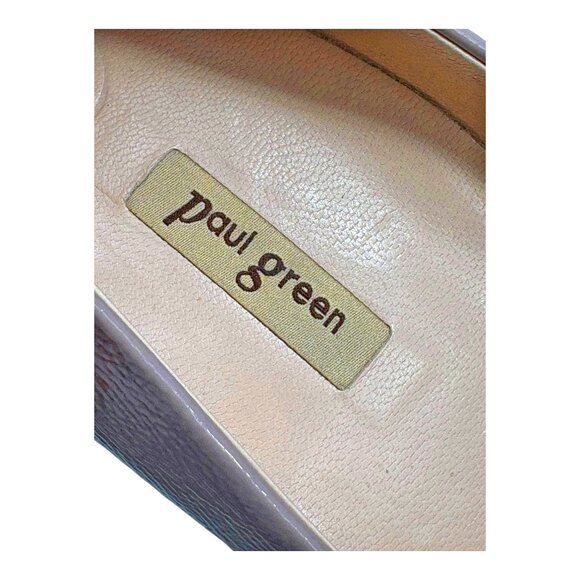 Paul Green Beige Patent Leather Classic‎ Dress Pumps - Picture 2 of 11